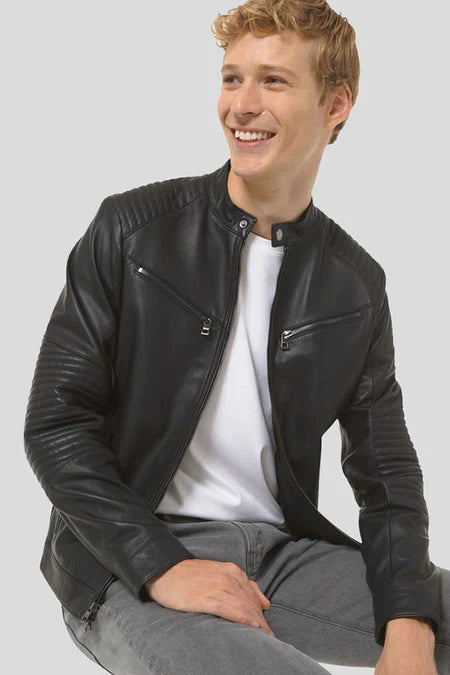 Men's Biker Leather Jacket