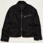 AE x Lamine Yamal Cropped Workwear  Black Denim Jacket 
