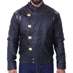 Akira Kaneda Black Leather Jacket