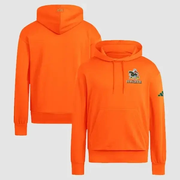 2026 Miami Hurricanes Adidas It’s Back Orange Hoodie