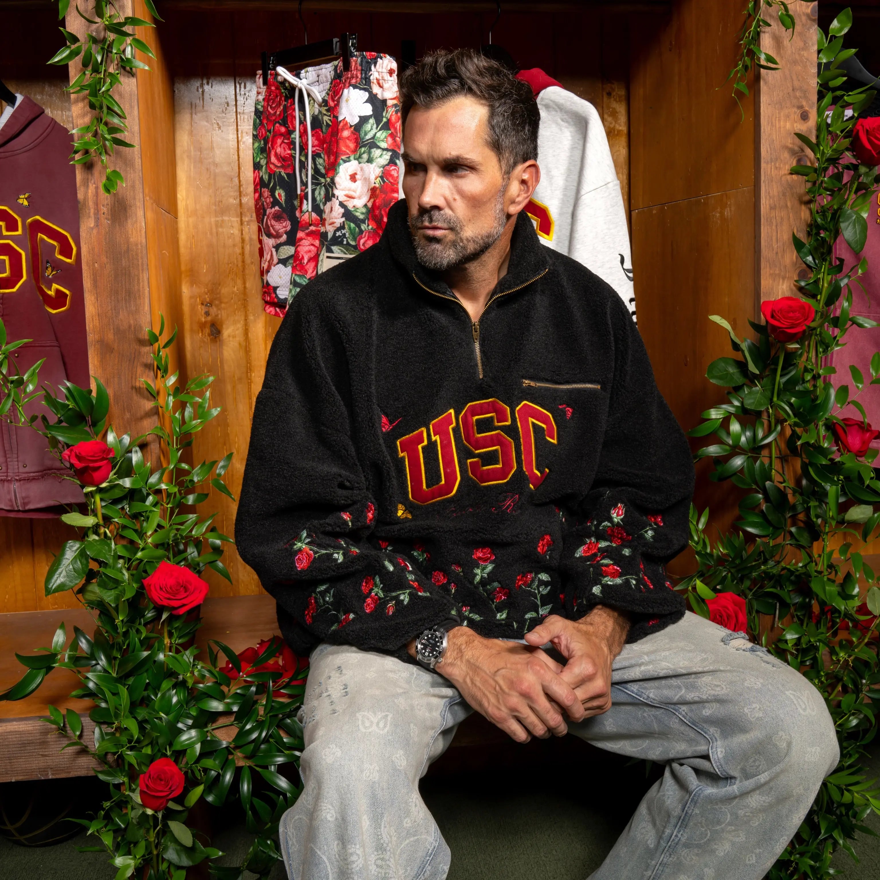2026 Ryoko Rain x USC Black Sweatshirt For Men & Women