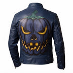 Jack-o’-lantern Men's Leather Jacket