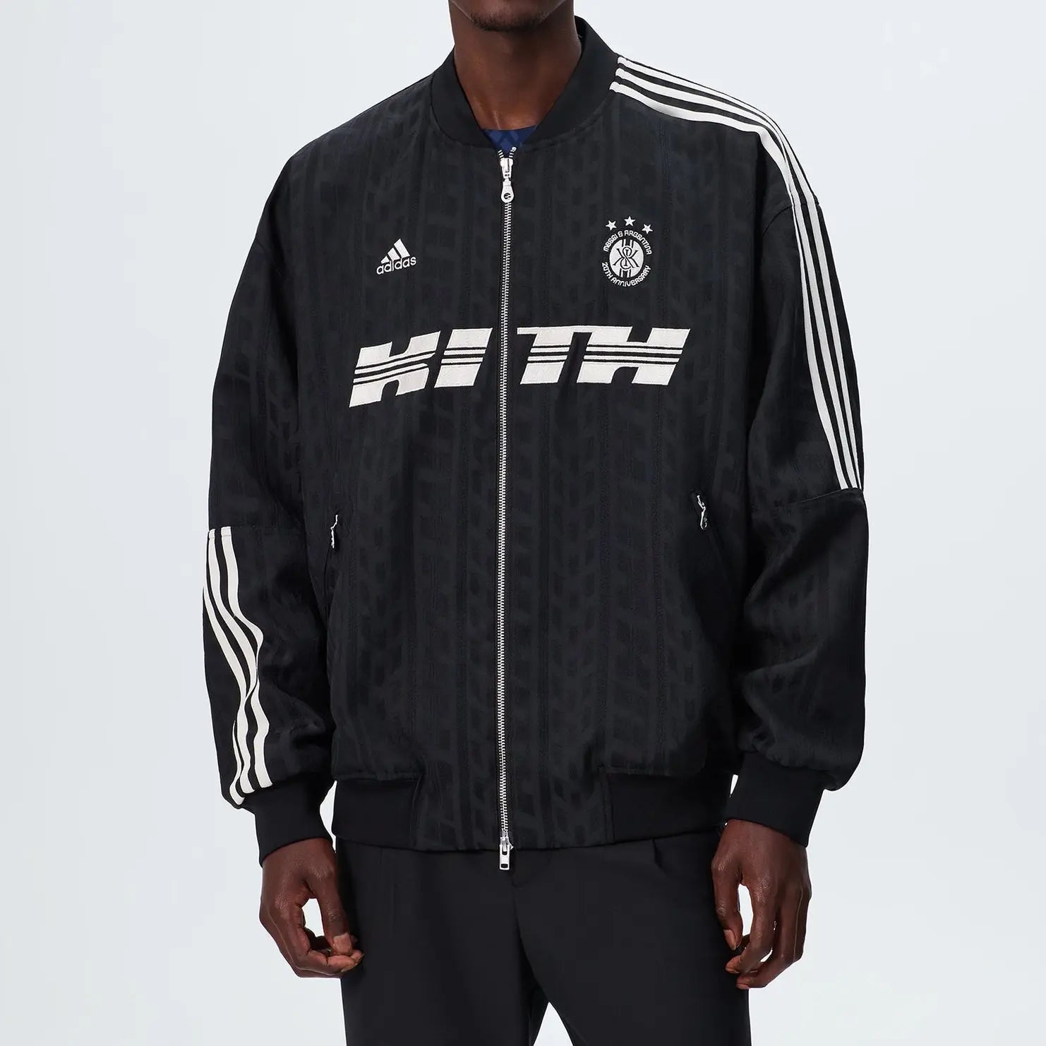 Adidas x Messi x kith Black Bomber Jacket