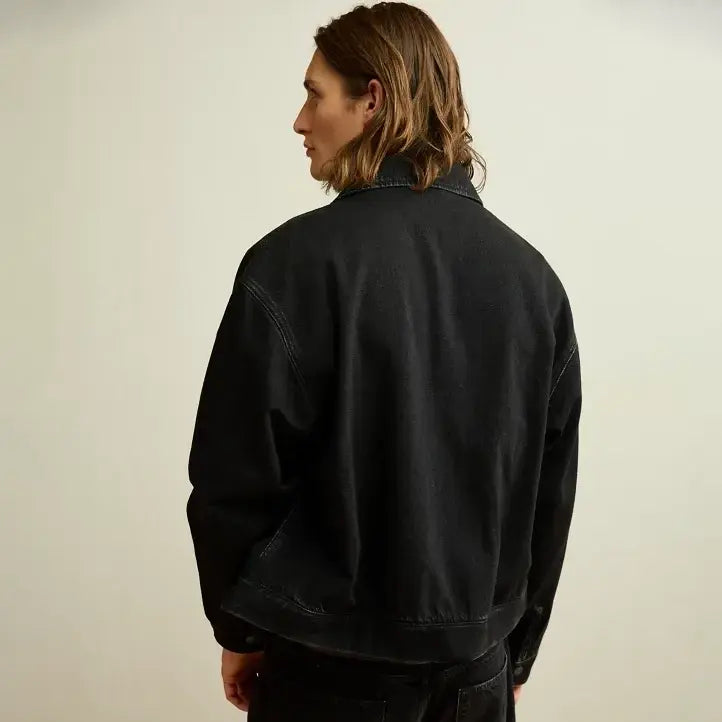 AE x Lamine Yamal Cropped Workwear  Black Jacket For Men & Women
