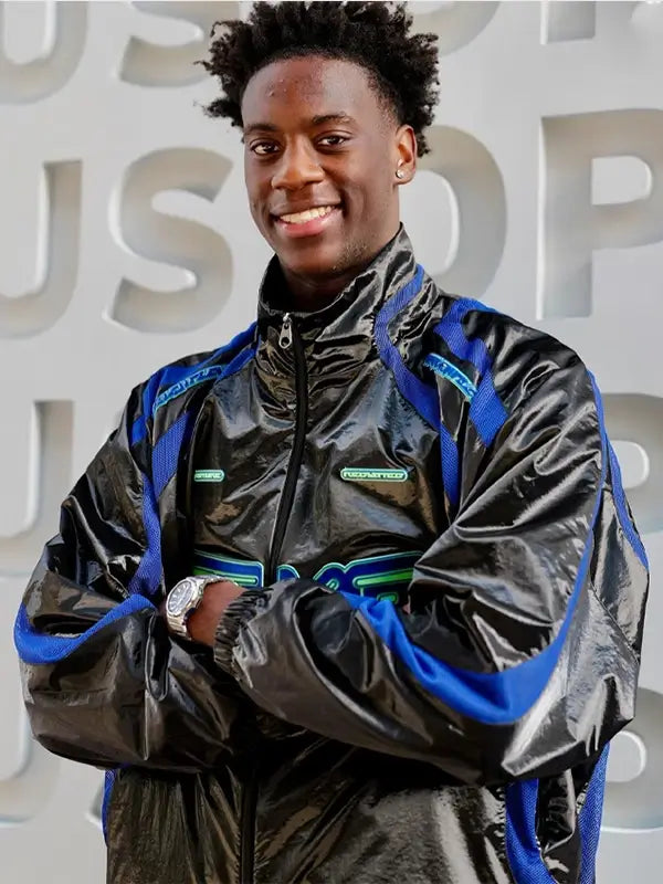 AJ Dybantsa 2026 US Open Track Black Jacket