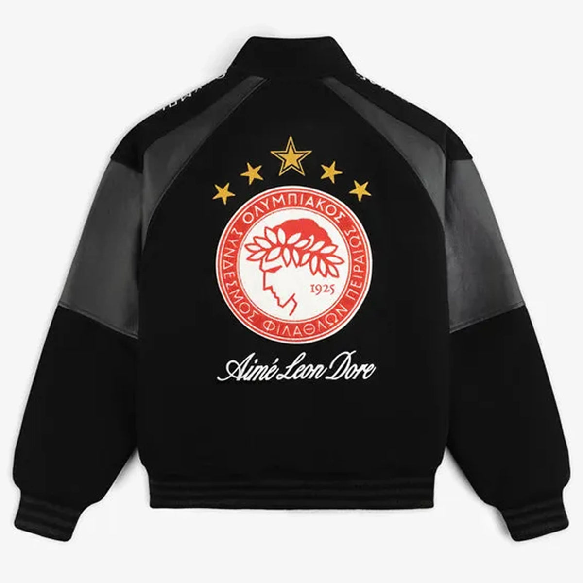 ALD Olympiacos F.C.Team Leather Jacket For Men & Women