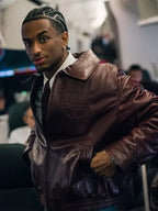 AMIRI Barcelona 26/27 Leather Burgundy Jacket 
