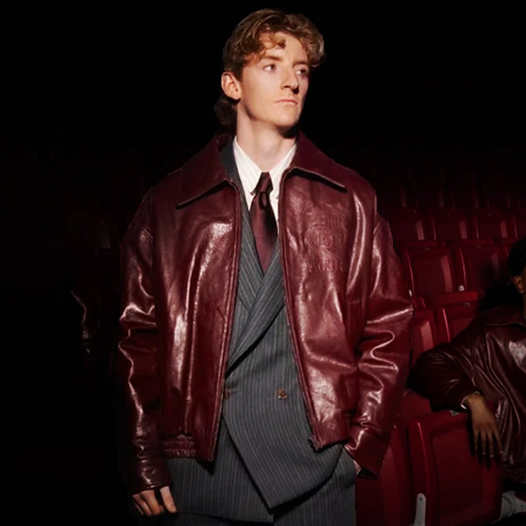 AMIRI x FC Barcelona Leather Jacket