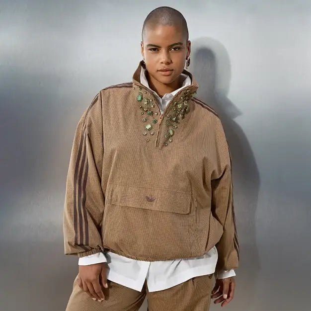  ASOS Embellishment Brown Track Jacket