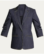 Access Hollywood 2025 Emily Orozco Blue Denim Blazer