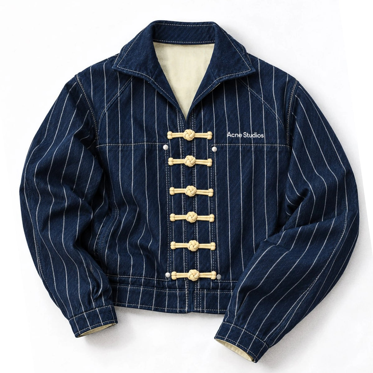 Acne studio Pinstripe Denim Jacket For Men & Women