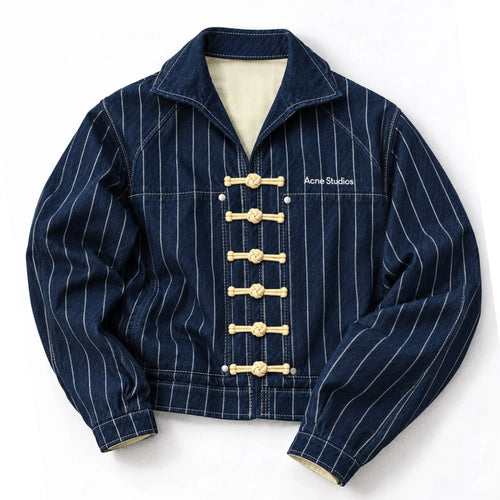 Acne studio Pinstripe Denim Jacket For Men & Women