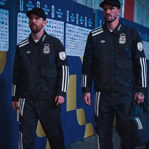 Adidas Argentina World Cup Denim Zip Jacket