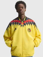 Adidas Club America Stadium Yellow Track Zipper Jacket 