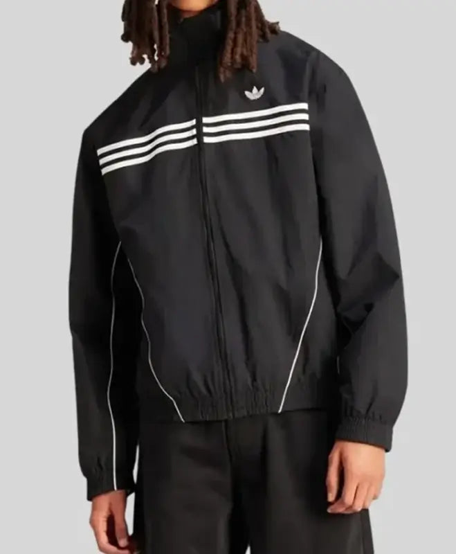 Adidas Flames Zip-Up Black Jacket