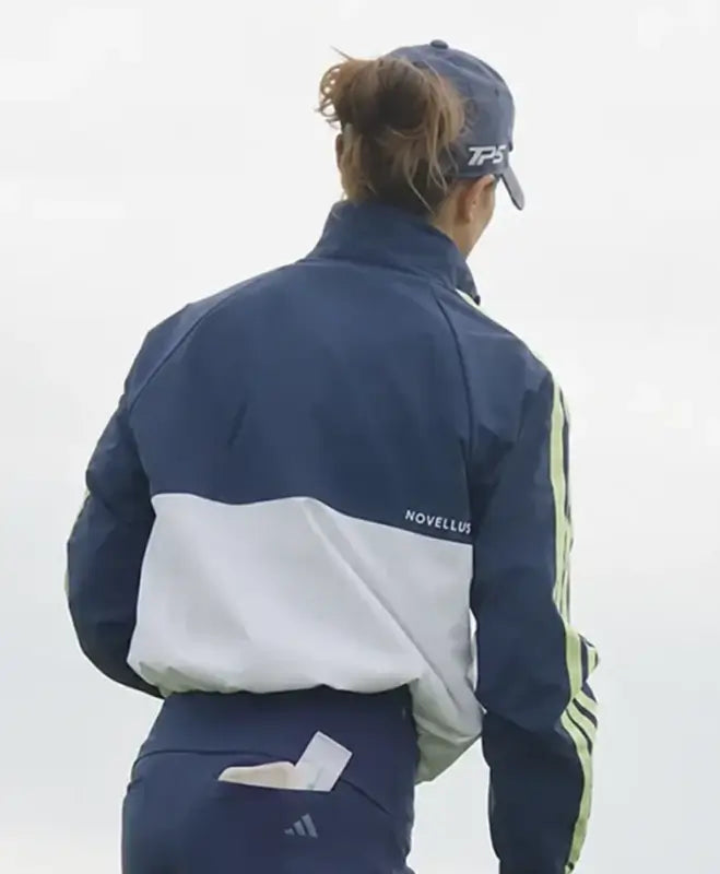 Adidas Irish Open Golf Championship Annabel Dimmock Blue & White Jacket