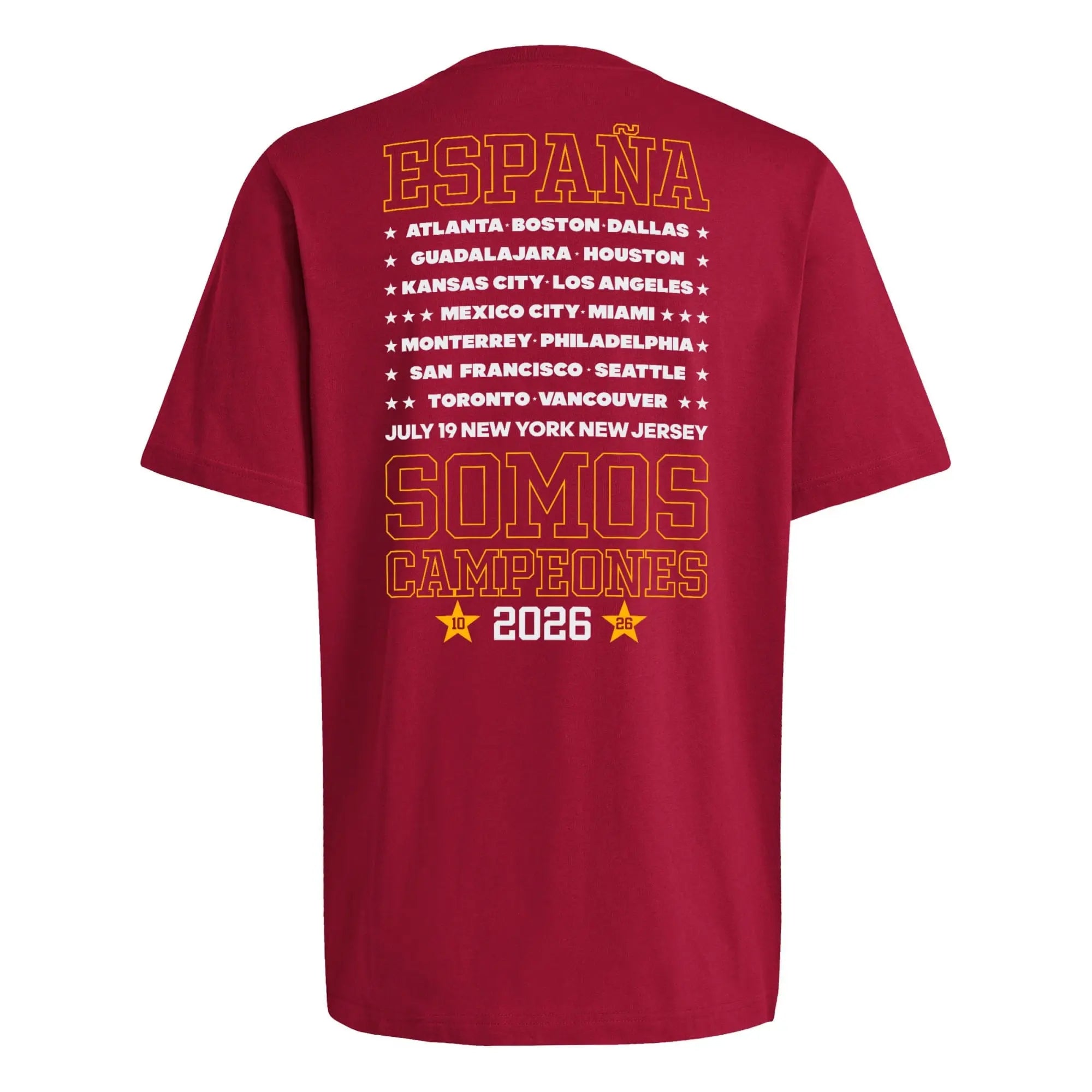 Adidas Spain Champions Somos Campeones Red T-Shirt For Men & Women