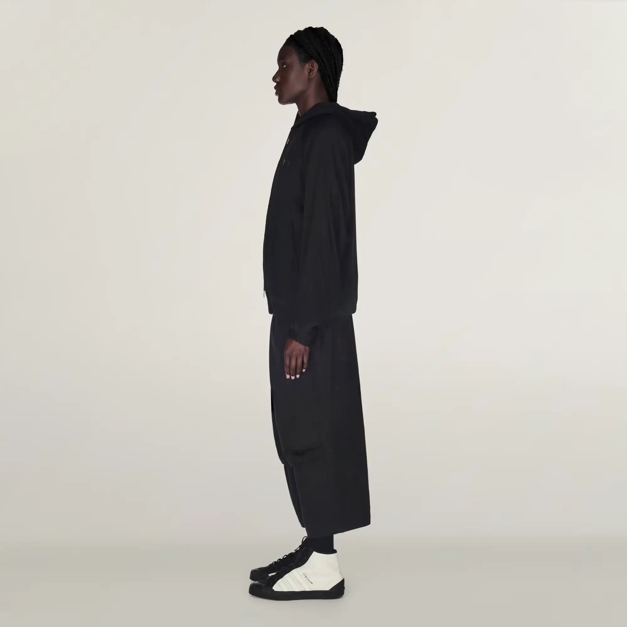 Adidas Y-3 RAYON TWILL Black TRACK JACKET For Men & Women