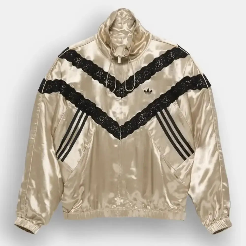 Adidas x ASOS Gold Satin Lace Track Jacket
