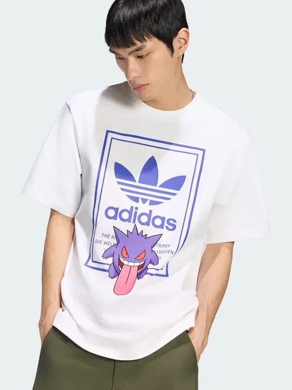 Adidas x Pokémon Gengar 8-Ball White T-Shirt