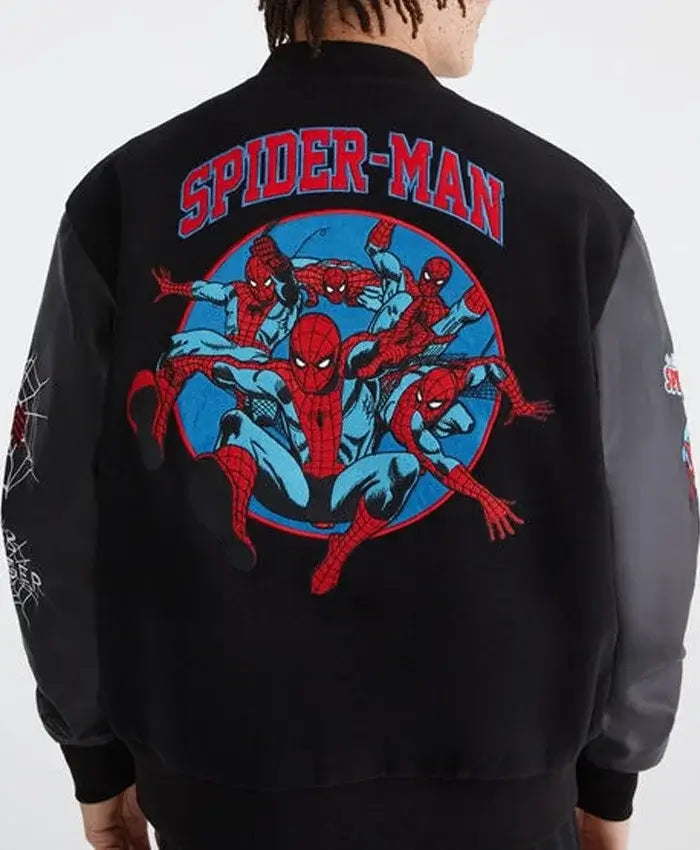 Aero Spider-Man Varsity Bomber Jacket