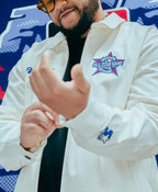 All Star Game Philly 2026 White Starter white Zip Jacket 