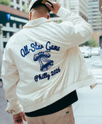 All Star Game Philly 2026 White Starter white Zipper Jacket 