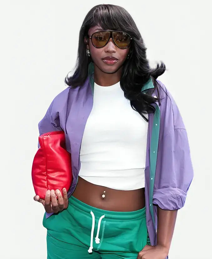 Aniya Harvey 2026 US Open Purple Jacket