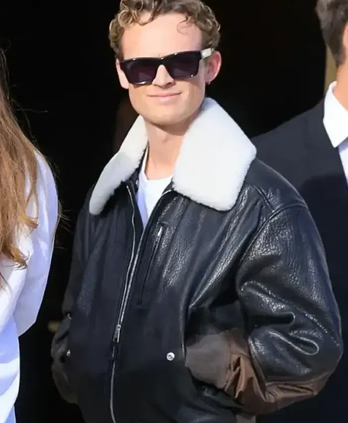 Anson Boon Paris Fashion Week Bomber Leather Jacket