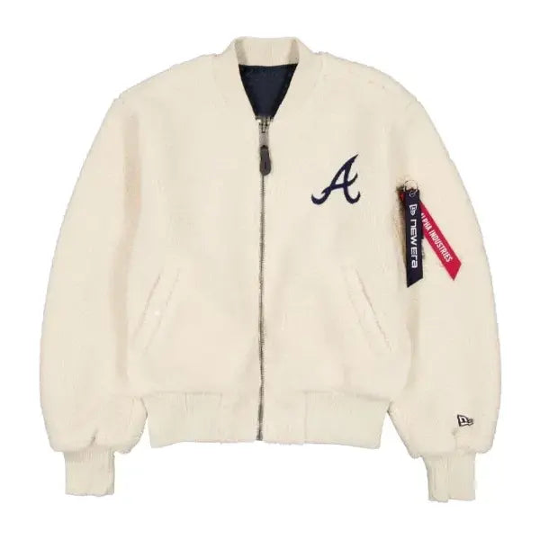 Atlanta Braves x New Era MA-1 Sherpa Flight Jacket