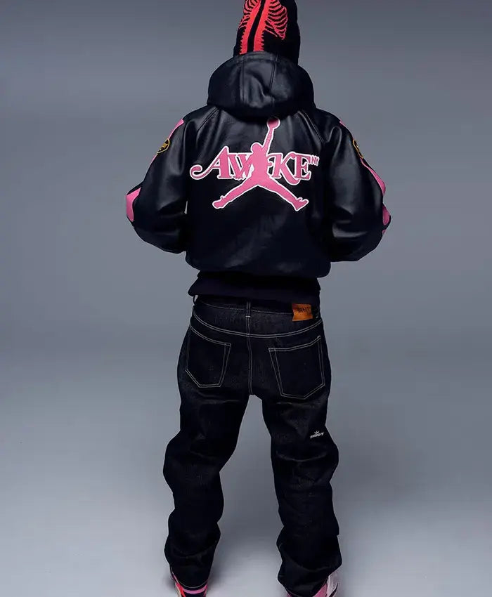 Awake NY AJ 6 Skeleton Leather Jacket