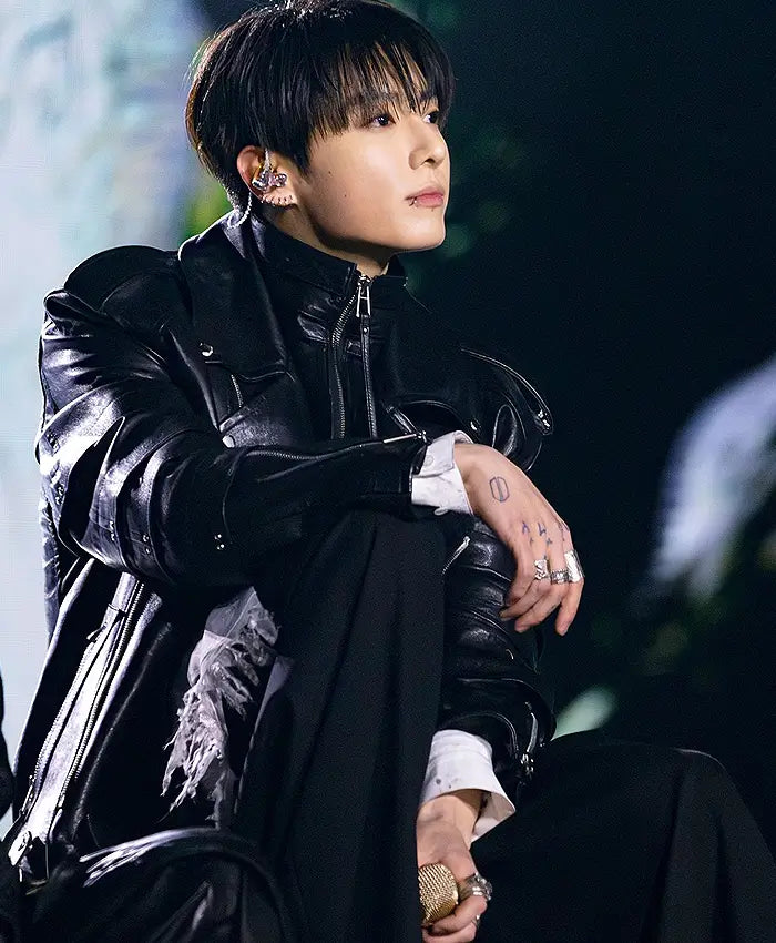 BTS The Comeback Live Arirang Jungkook Leather Biker Jacket