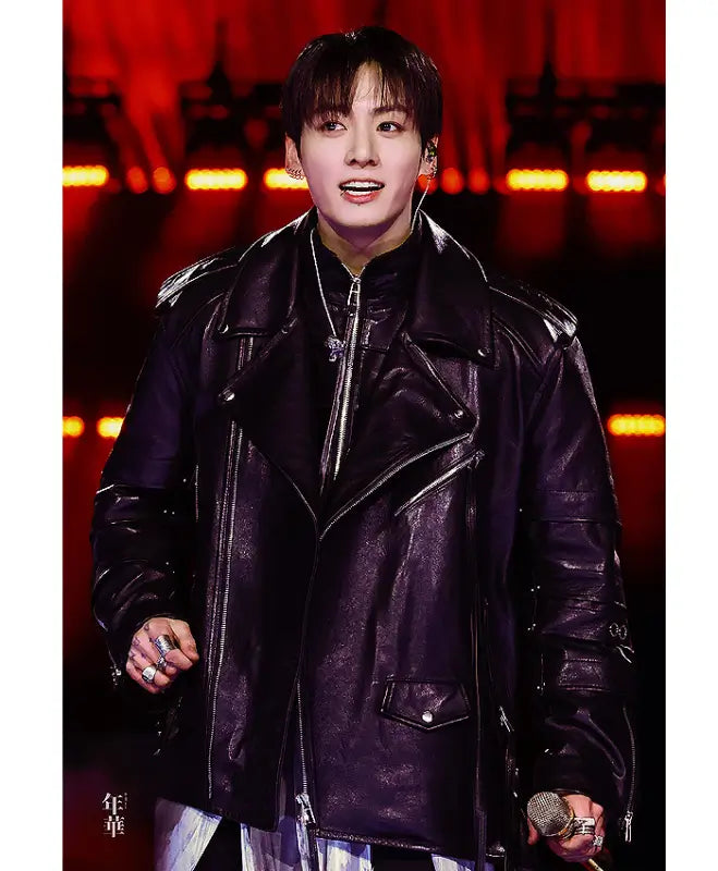 BTS The Comeback Live Arirang Jungkook Leather Jacket
