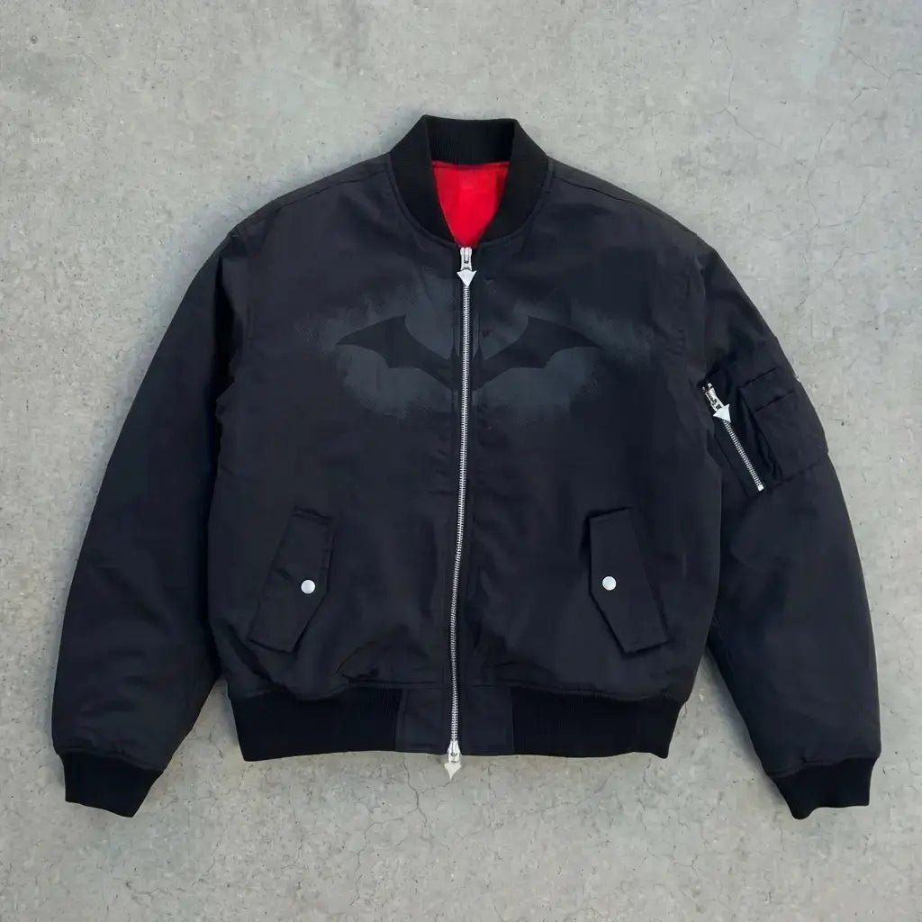 Batman x Hypland Black Bomber Jacket