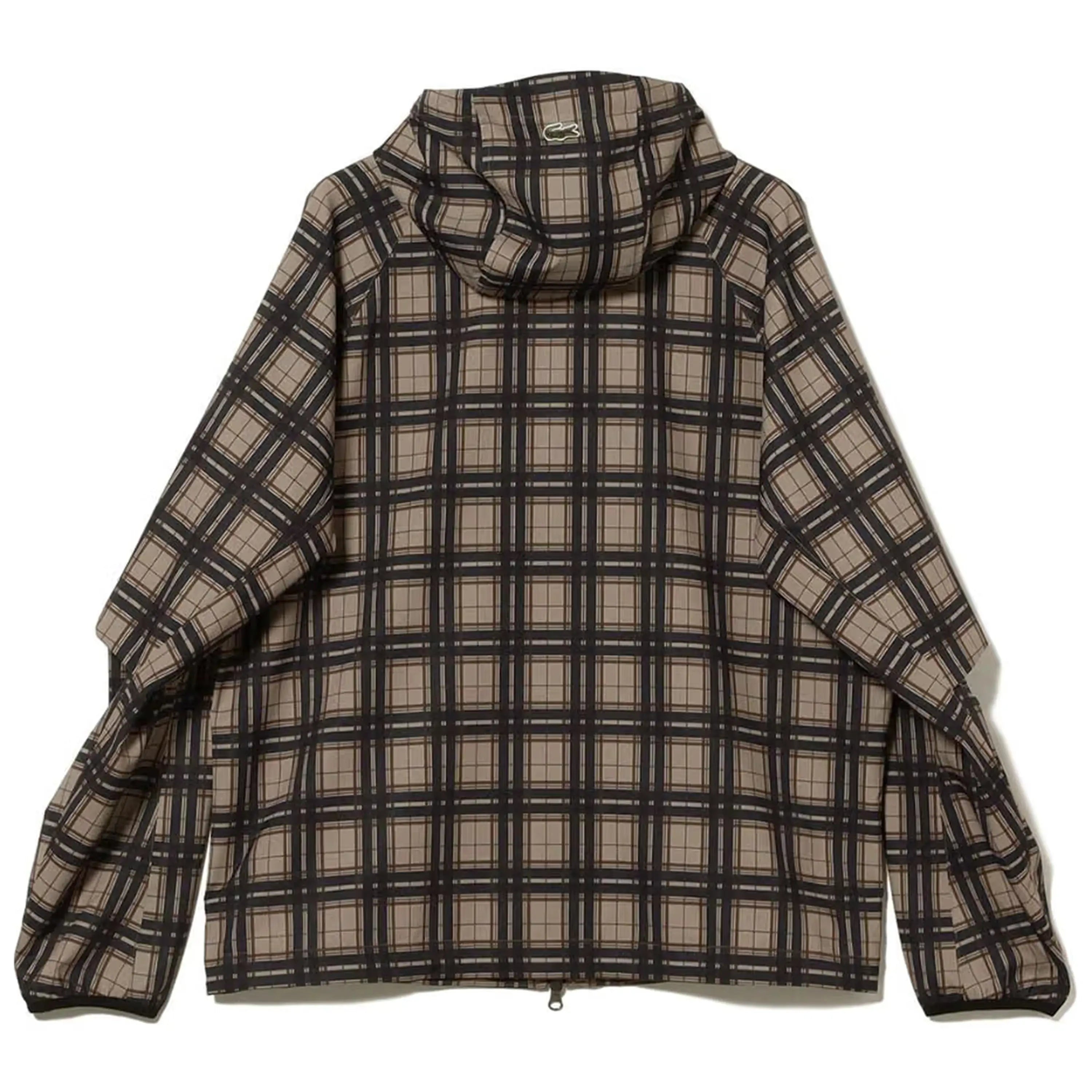 Beams x Lacoste Plaid Hooded Jacket For Men & Women
