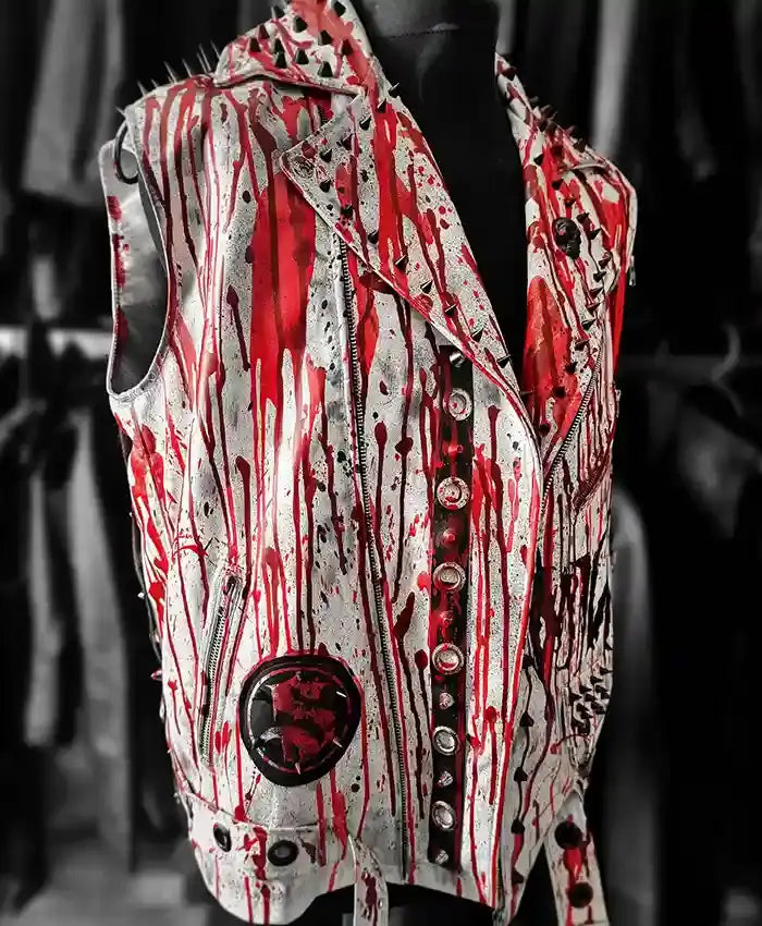 Blood Rave Vest Leather Vest