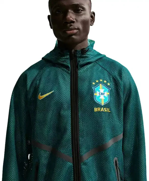 World Cup 2026 Brazil Mesh Anthem Jacket