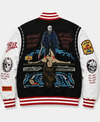 Camp Crystal Lake x Jason Voorhees Varsity Jacket For Halloween