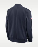 Chicago Bears Sideline nike Bomber Jacket back view