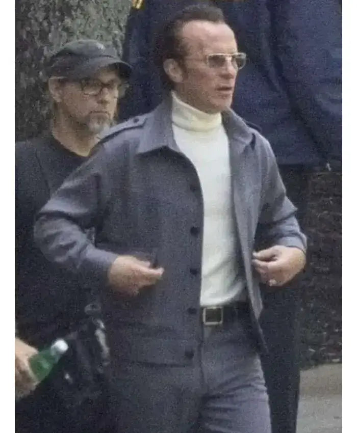 Christian Bale Madden Grey Cotton Jacket For Men & Women