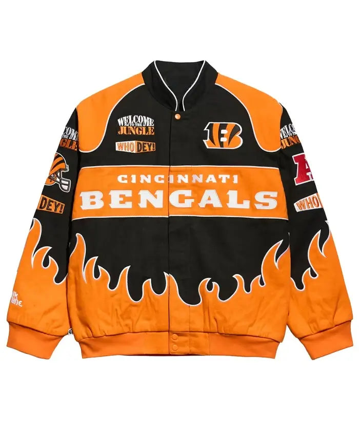 Cincinnati Bengals Chalk Line Premium Racing Jacket