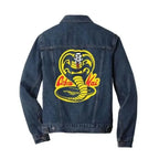 Cobra Kai Snake Logo Denim Blue Jacket