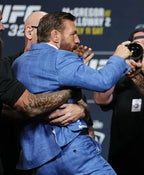 Conor McGregor UFC 329 Face Off  Tuxedo Blue Blazer