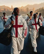 Corteiz x England World Cup 2026  White Track Jacket For Men & Women