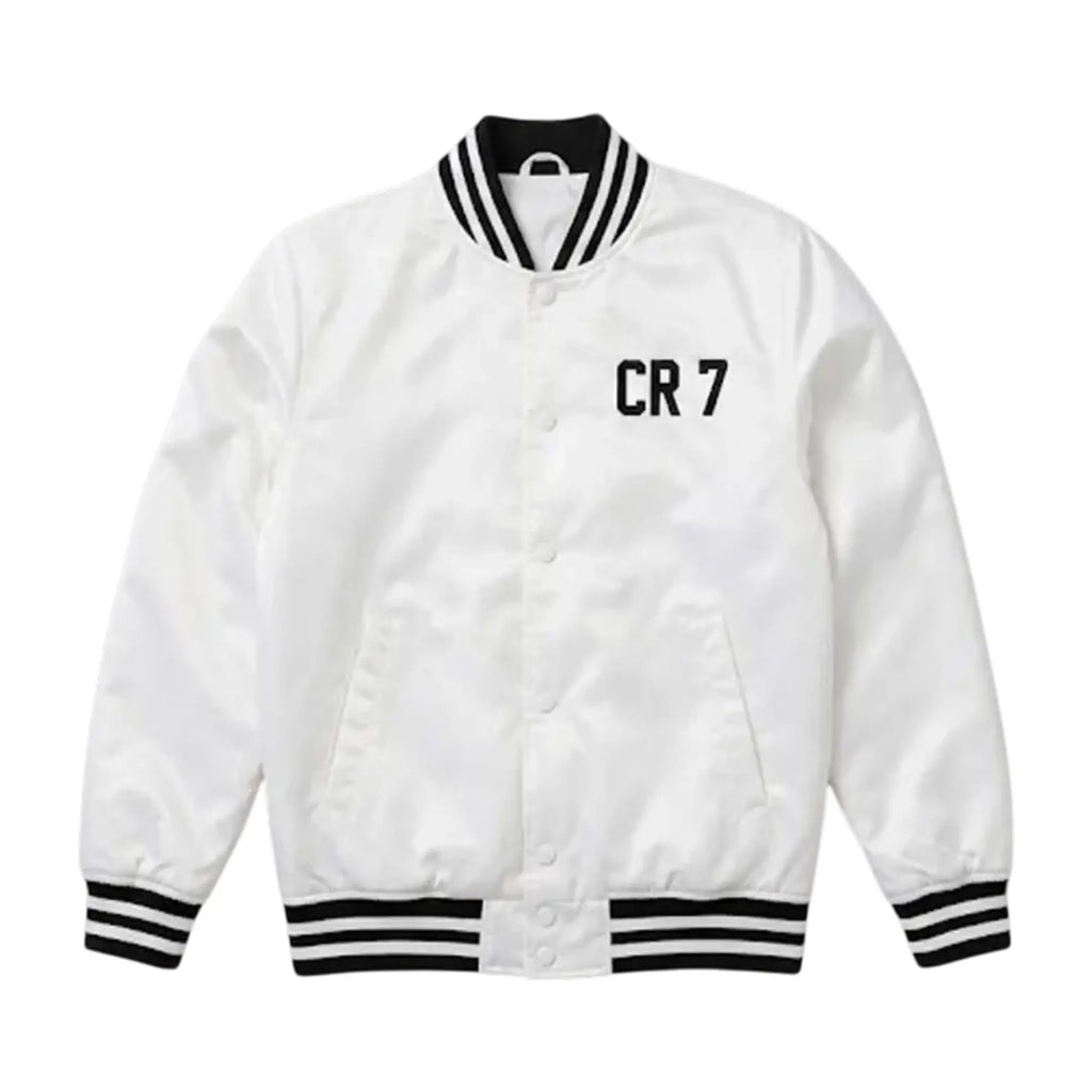 Cr7 Satin Bomber Jacket