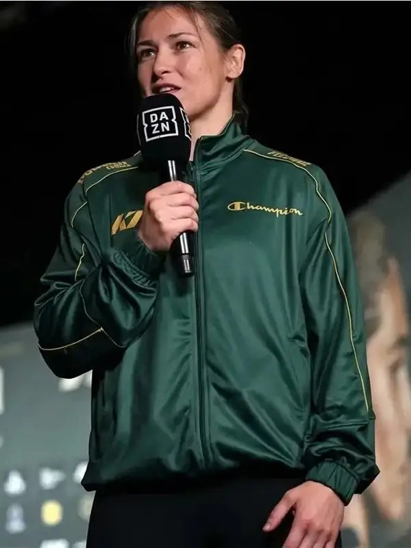 Croke Park Conference Katie Taylor Green Jacket