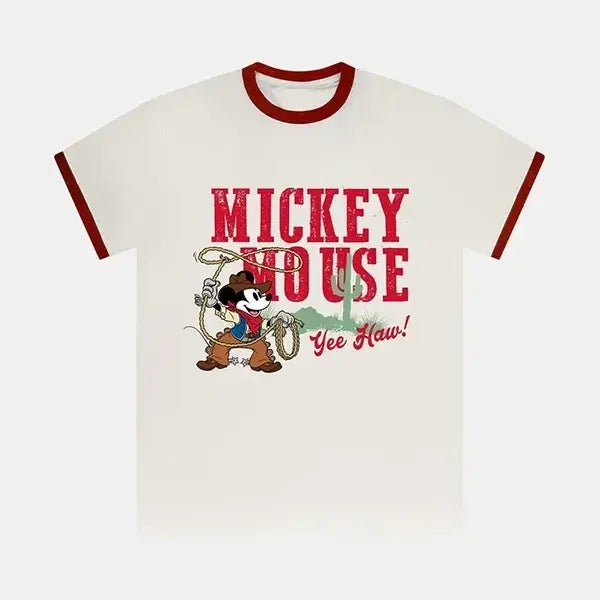 Disney Mickey’s Wild West Ringer Spirit White Jersey For Men & Women