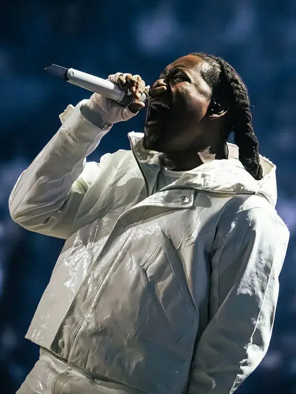 Don Toliver Octane Tour White Hooded Technical Jacket