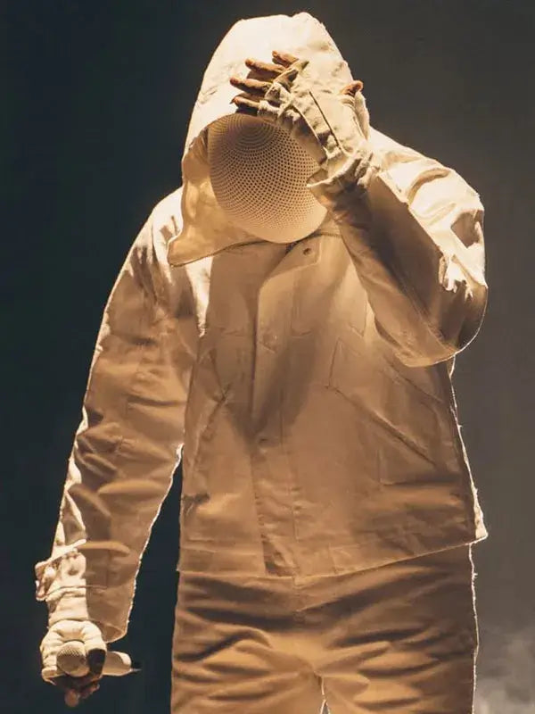 Don Toliver Octane Tour White Hooded White Technical Jacket