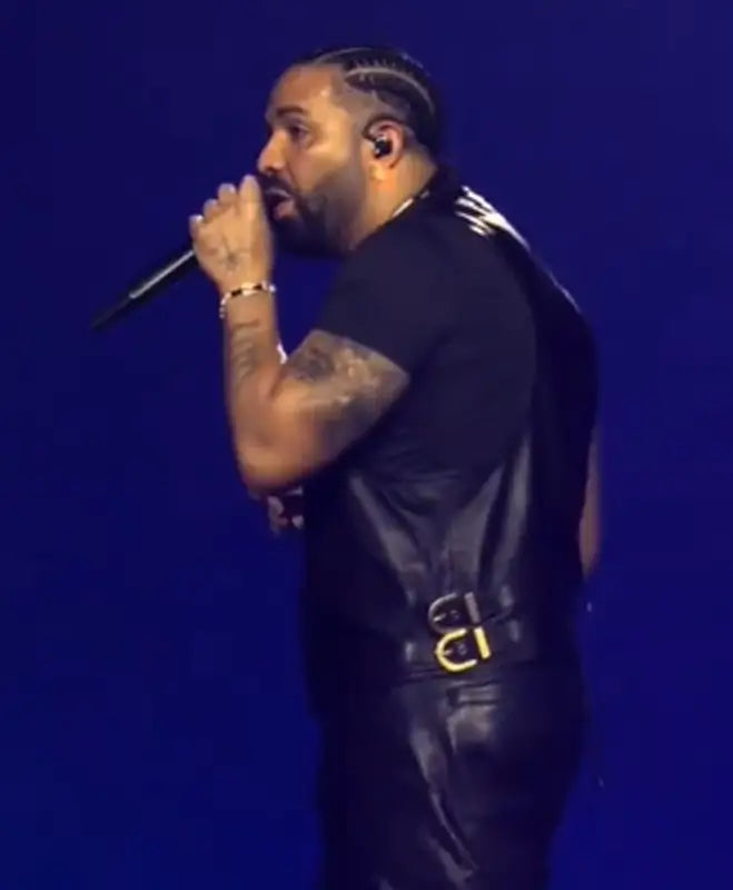 Drake Karol G Concert Leather Vest For Men & Women